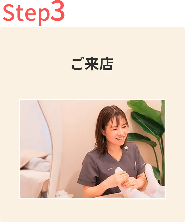 Step3 ご来店